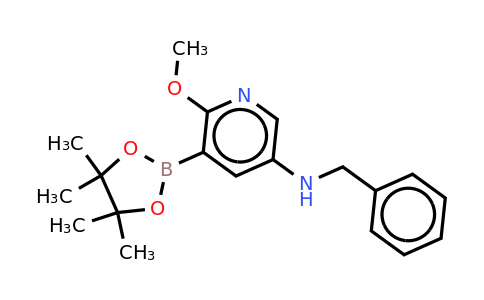 N-benzyl-6-methoxy-5-(4,4,5,5-tetramethyl-1,3,2-dioxaborolan-2-YL)pyridin-3-amine