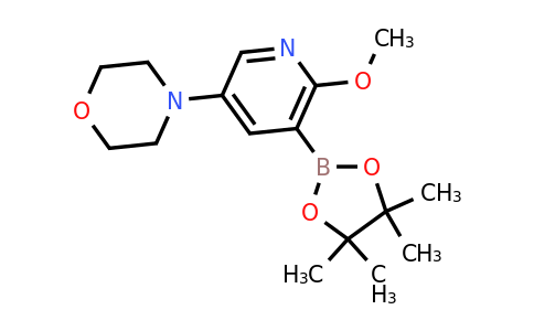 4-(6-Methoxy-5-(4,4,5,5-tetramethyl-1,3,2-dioxaborolan-2-YL)pyridin-3-YL)morpholine