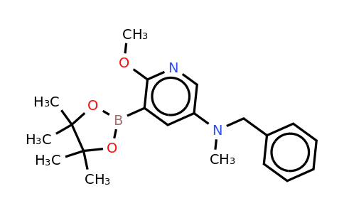 N-benzyl-6-methoxy-N-methyl-5-(4,4,5,5-tetramethyl-1,3,2-dioxaborolan-2-YL)pyridin-3-amine