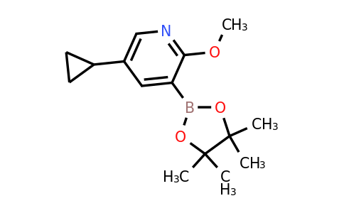 5-Cyclopropyl-2-methoxy-3-(4,4,5,5-tetramethyl-1,3,2-dioxaborolan-2-YL)pyridine
