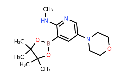 N-methyl-5-morpholino-3-(4,4,5,5-tetramethyl-1,3,2-dioxaborolan-2-YL)pyridin-2-amine