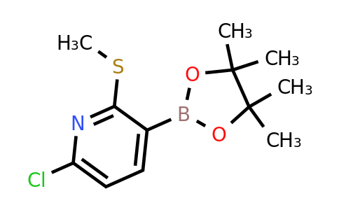 6-Chloro-2-(methylthio)-3-(4,4,5,5-tetramethyl-1,3,2-dioxaborolan-2-YL)pyridine