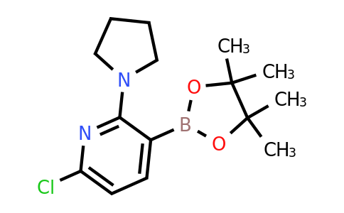 6-Chloro-2-(pyrrolidin-1-YL)-3-(4,4,5,5-tetramethyl-1,3,2-dioxaborolan-2-YL)pyridine