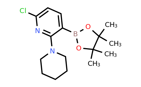 6-Chloro-2-(piperidin-1-YL)-3-(4,4,5,5-tetramethyl-1,3,2-dioxaborolan-2-YL)pyridine