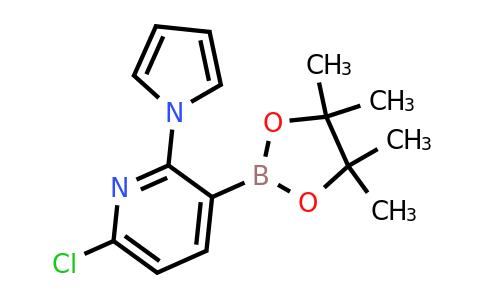 6-Chloro-2-(pyrrol-1-YL)-3-(4,4,5,5-tetramethyl-1,3,2-dioxaborolan-2-YL)pyridine