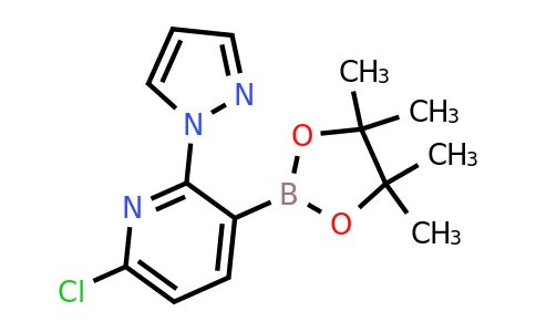 6-Chloro-2-(pyrazol-1-YL)-3-(4,4,5,5-tetramethyl-1,3,2-dioxaborolan-2-YL)pyridine