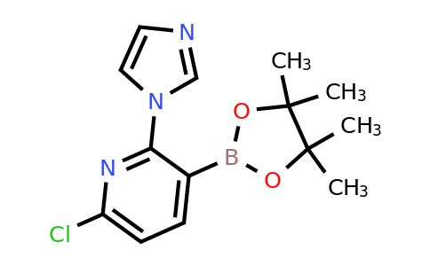 6-Chloro-2-(imidazol-1-YL)-3-(4,4,5,5-tetramethyl-1,3,2-dioxaborolan-2-YL)pyridine