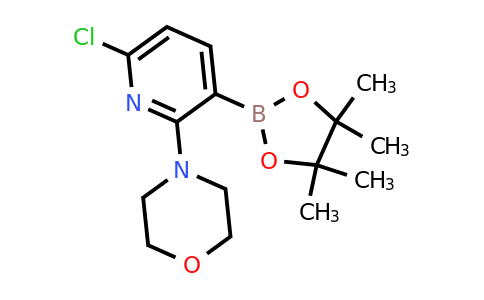 4-(6-Chloro-3-(4,4,5,5-tetramethyl-1,3,2-dioxaborolan-2-YL)pyridin-2-YL)morpholine