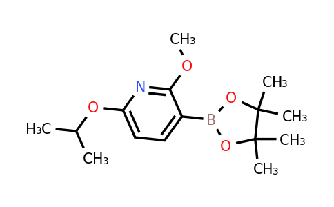 6-Isopropoxy-2-methoxy-3-(4,4,5,5-tetramethyl-1,3,2-dioxaborolan-2-YL)pyridine