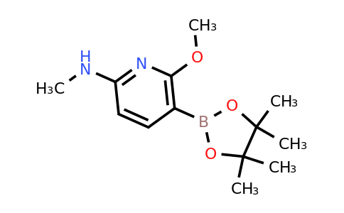 6-Methoxy-N-methyl-5-(4,4,5,5-tetramethyl-1,3,2-dioxaborolan-2-YL)pyridin-2-amine