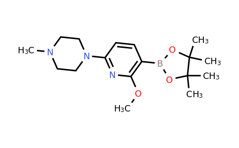 1-(6-Methoxy-5-(4,4,5,5-tetramethyl-1,3,2-dioxaborolan-2-YL)pyridin-2-YL)-4-methylpiperazine
