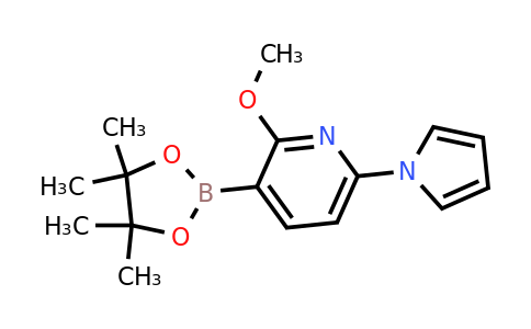 2-Methoxy-6-(pyrrol-1-YL)-3-(4,4,5,5-tetramethyl-1,3,2-dioxaborolan-2-YL)pyridine