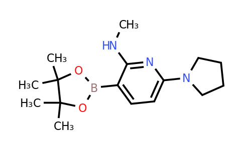 N-methyl-6-(pyrrolidin-1-YL)-3-(4,4,5,5-tetramethyl-1,3,2-dioxaborolan-2-YL)pyridin-2-amine