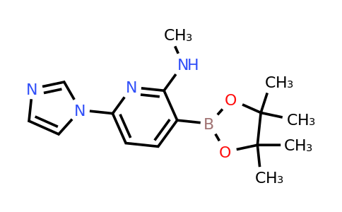 6-(Imidazol-1-YL)-N-methyl-3-(4,4,5,5-tetramethyl-1,3,2-dioxaborolan-2-YL)pyridin-2-amine