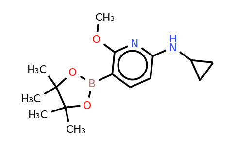 N-cyclopropyl-6-methoxy-5-(4,4,5,5-tetramethyl-1,3,2-dioxaborolan-2-YL)pyridin-2-amine