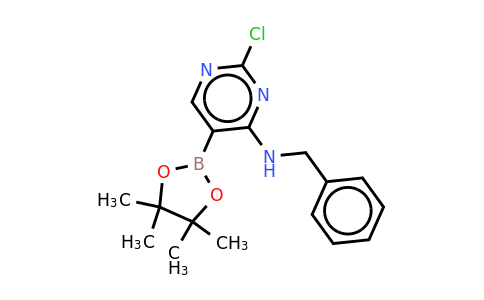 N-benzyl-2-chloro-5-(4,4,5,5-tetramethyl-1,3,2-dioxaborolan-2-YL)pyrimidin-4-amine