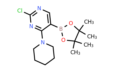 2-Chloro-4-(piperidin-1-YL)-5-(4,4,5,5-tetramethyl-1,3,2-dioxaborolan-2-YL)pyrimidine