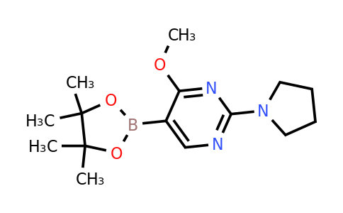 4-Methoxy-2-(pyrrolidin-1-YL)-5-(4,4,5,5-tetramethyl-1,3,2-dioxaborolan-2-YL)pyrimidine