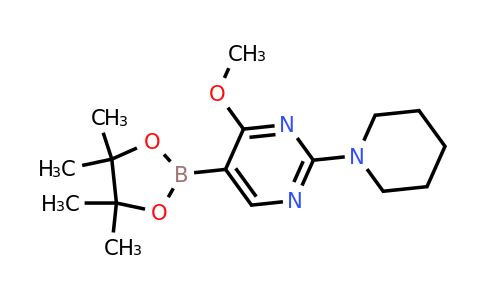 4-Methoxy-2-(piperidin-1-YL)-5-(4,4,5,5-tetramethyl-1,3,2-dioxaborolan-2-YL)pyrimidine