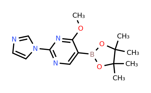 2-(Imidazol-1-YL)-4-methoxy-5-(4,4,5,5-tetramethyl-1,3,2-dioxaborolan-2-YL)pyrimidine
