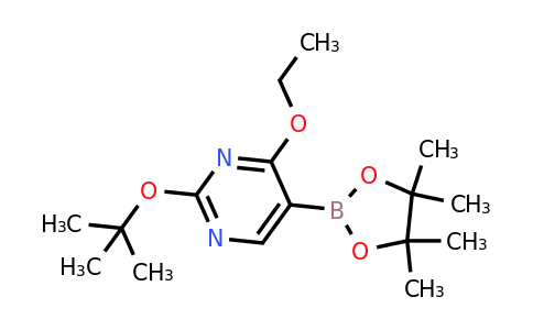 2-Tert-butoxy-4-ethoxy-5-(4,4,5,5-tetramethyl-1,3,2-dioxaborolan-2-YL)pyrimidine