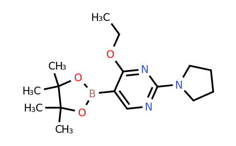 4-Ethoxy-2-(pyrrolidin-1-YL)-5-(4,4,5,5-tetramethyl-1,3,2-dioxaborolan-2-YL)pyrimidine