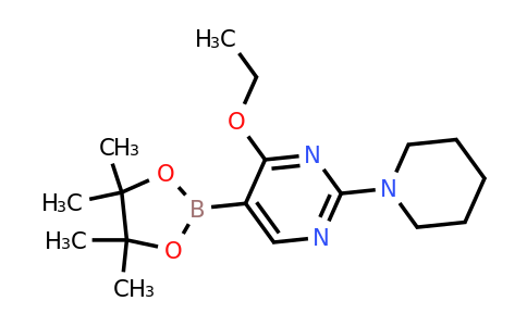4-Ethoxy-2-(piperidin-1-YL)-5-(4,4,5,5-tetramethyl-1,3,2-dioxaborolan-2-YL)pyrimidine