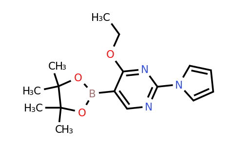4-Ethoxy-2-(pyrrol-1-YL)-5-(4,4,5,5-tetramethyl-1,3,2-dioxaborolan-2-YL)pyrimidine