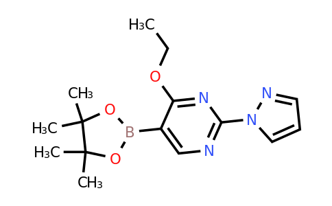 4-Ethoxy-2-(pyrazol-1-YL)-5-(4,4,5,5-tetramethyl-1,3,2-dioxaborolan-2-YL)pyrimidine
