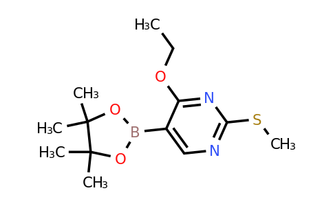 4-Ethoxy-2-(methylthio)-5-(4,4,5,5-tetramethyl-1,3,2-dioxaborolan-2-YL)pyrimidine