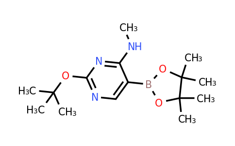 2-Tert-butoxy-N-methyl-5-(4,4,5,5-tetramethyl-1,3,2-dioxaborolan-2-YL)pyrimidin-4-amine
