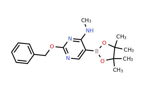 2-(Benzyloxy)-N-methyl-5-(4,4,5,5-tetramethyl-1,3,2-dioxaborolan-2-YL)pyrimidin-4-amine