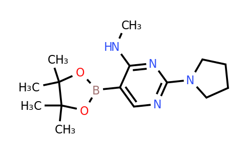 N-methyl-2-(pyrrolidin-1-YL)-5-(4,4,5,5-tetramethyl-1,3,2-dioxaborolan-2-YL)pyrimidin-4-amine