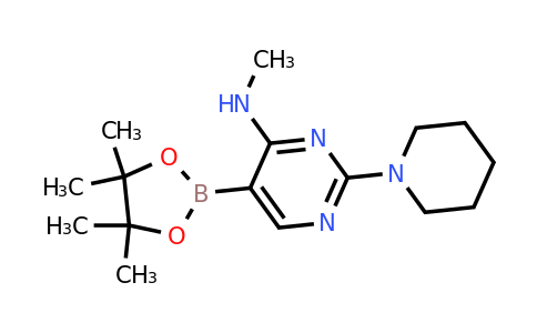 N-methyl-2-(piperidin-1-YL)-5-(4,4,5,5-tetramethyl-1,3,2-dioxaborolan-2-YL)pyrimidin-4-amine