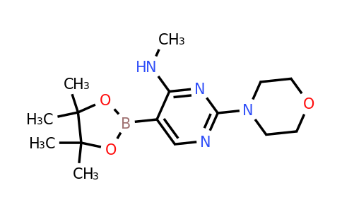 N-methyl-2-morpholino-5-(4,4,5,5-tetramethyl-1,3,2-dioxaborolan-2-YL)pyrimidin-4-amine