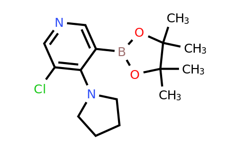3-Chloro-4-(pyrrolidin-1-YL)-5-(4,4,5,5-tetramethyl-1,3,2-dioxaborolan-2-YL)pyridine