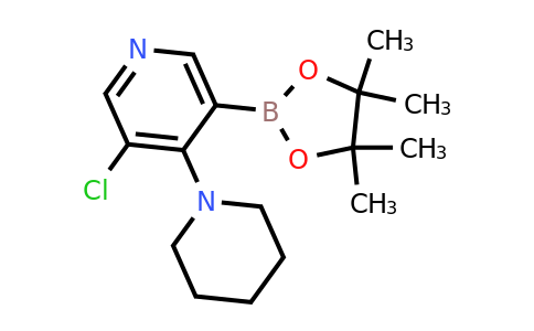 3-Chloro-4-(piperidin-1-YL)-5-(4,4,5,5-tetramethyl-1,3,2-dioxaborolan-2-YL)pyridine