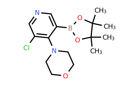 4-(3-Chloro-5-(4,4,5,5-tetramethyl-1,3,2-dioxaborolan-2-YL)pyridin-4-YL)morpholine