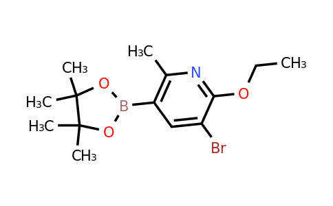 3-Bromo-2-ethoxy-6-methyl-5-(4,4,5,5-tetramethyl-1,3,2-dioxaborolan-2-YL)pyridine