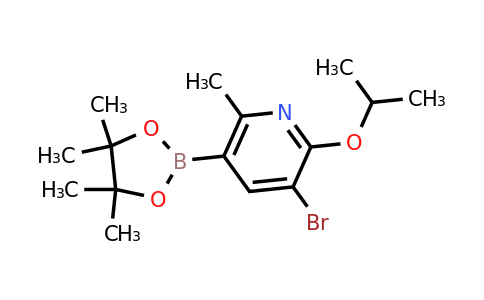 3-Bromo-2-isopropoxy-6-methyl-5-(4,4,5,5-tetramethyl-1,3,2-dioxaborolan-2-YL)pyridine