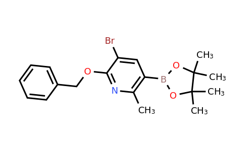 2-(Benzyloxy)-3-bromo-6-methyl-5-(4,4,5,5-tetramethyl-1,3,2-dioxaborolan-2-YL)pyridine