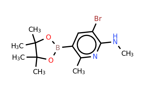 3-Bromo-N,6-dimethyl-5-(4,4,5,5-tetramethyl-1,3,2-dioxaborolan-2-YL)pyridin-2-amine