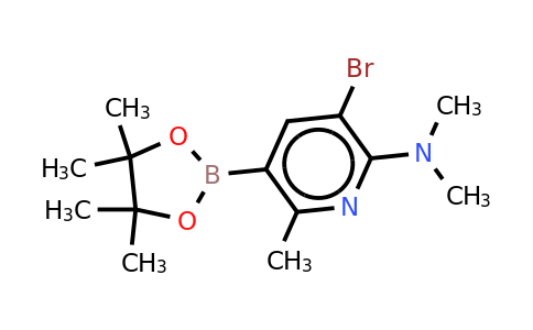3-Bromo-N,n,6-trimethyl-5-(4,4,5,5-tetramethyl-1,3,2-dioxaborolan-2-YL)pyridin-2-amine