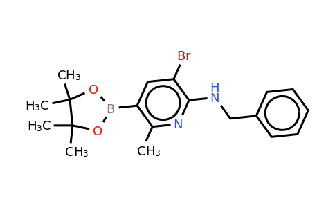 N-benzyl-3-bromo-6-methyl-5-(4,4,5,5-tetramethyl-1,3,2-dioxaborolan-2-YL)pyridin-2-amine