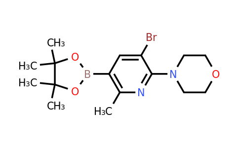 4-(3-Bromo-6-methyl-5-(4,4,5,5-tetramethyl-1,3,2-dioxaborolan-2-YL)pyridin-2-YL)morpholine