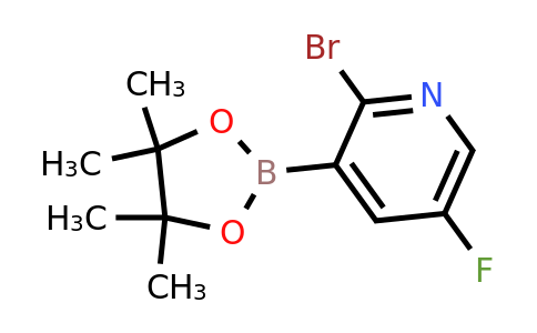 2-Bromo-5-fluoro-3-(4,4,5,5-tetramethyl-1,3,2-dioxaborolan-2-YL)pyridine