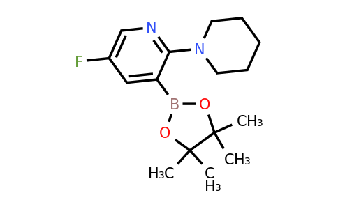 5-Fluoro-2-(piperidin-1-YL)-3-(4,4,5,5-tetramethyl-1,3,2-dioxaborolan-2-YL)pyridine