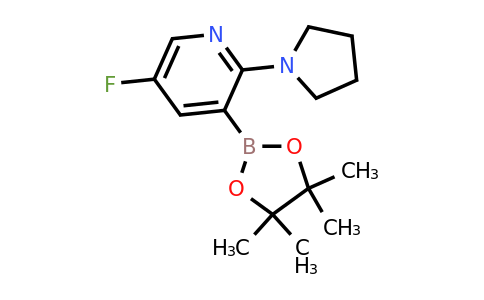 5-Fluoro-2-(pyrrolidin-1-YL)-3-(4,4,5,5-tetramethyl-1,3,2-dioxaborolan-2-YL)pyridine