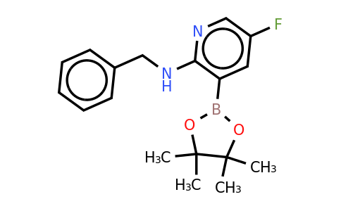 N-benzyl-5-fluoro-3-(4,4,5,5-tetramethyl-1,3,2-dioxaborolan-2-YL)pyridin-2-amine