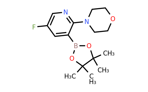 4-(5-Fluoro-3-(4,4,5,5-tetramethyl-1,3,2-dioxaborolan-2-YL)pyridin-2-YL)morpholine